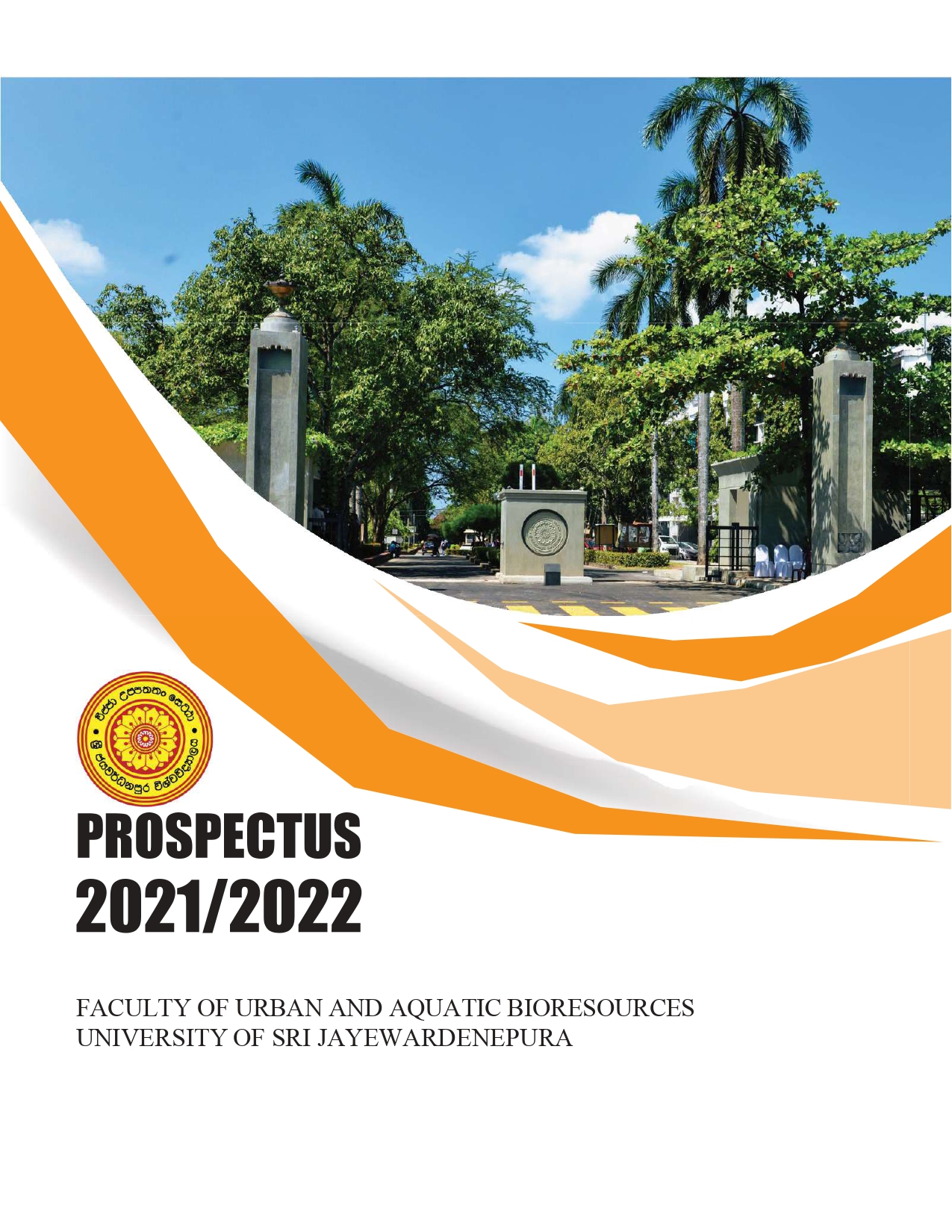 Faculty of Urban and Aquatic Bioresources University of Sri